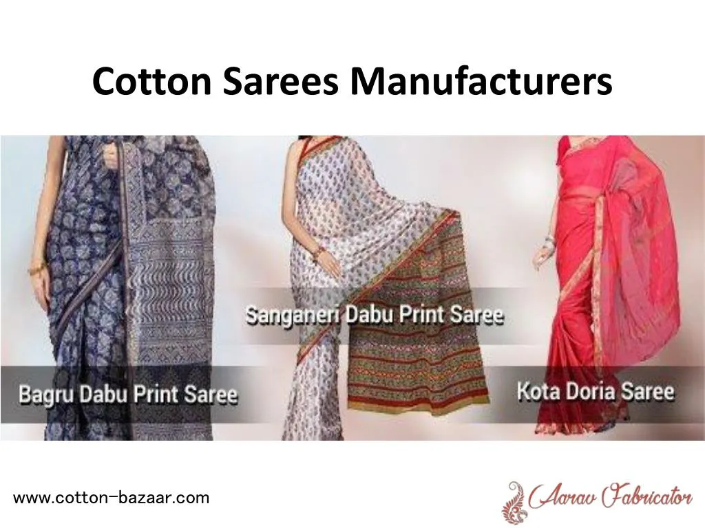 cotton sarees manufacturers