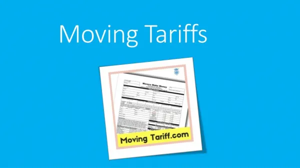 Moving Tariffs