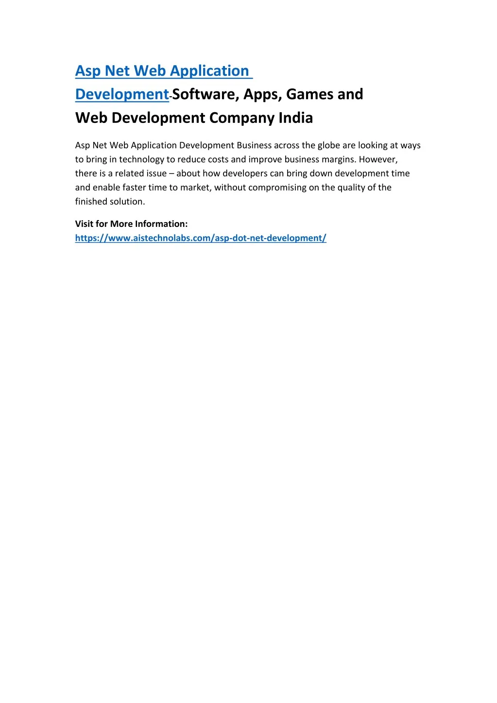 asp net web application development software apps