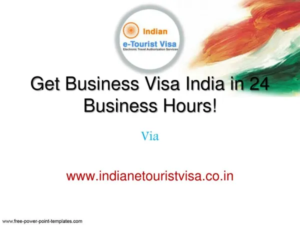 Get business visa India within 24 business hours!
