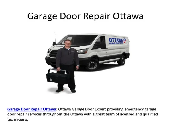 Garage Door Service Ottawa