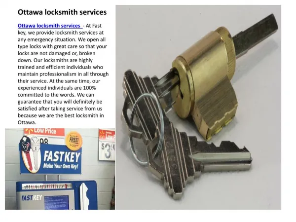 emergency locksmith Ottawa