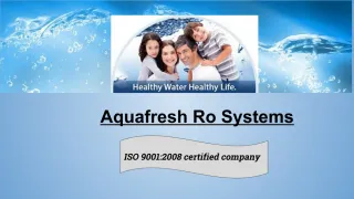 Aquafresh Ro System - slide 1