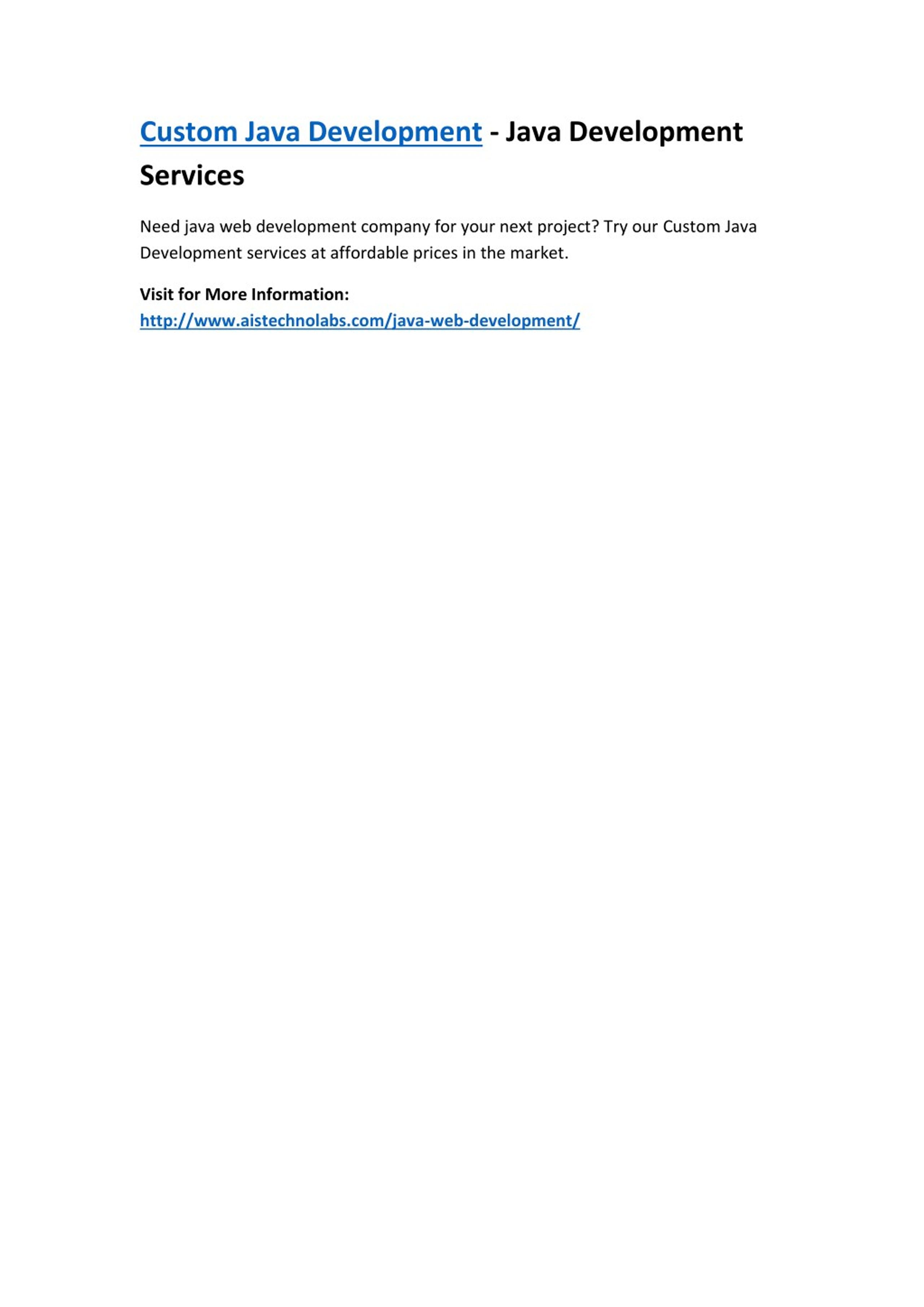 PPT - Custom Java Development - Java Development Services PowerPoint ...