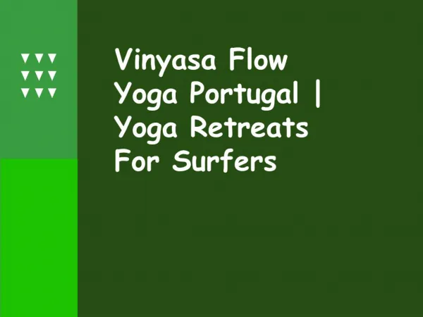 Vinyasa Flow Retreats Portugal - Yoga for Surfers