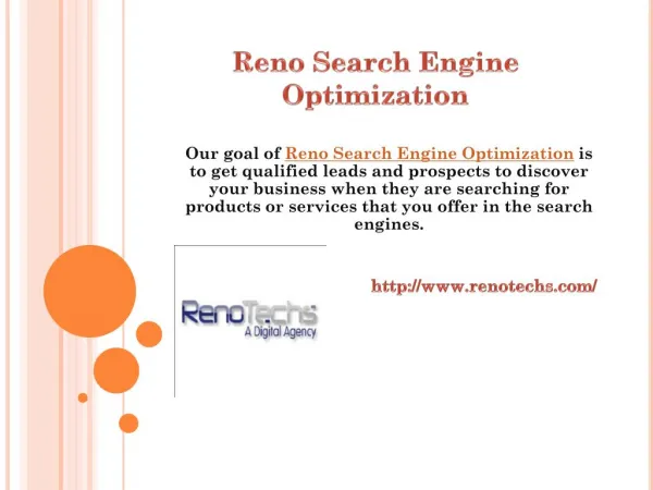 Reno Search Engine Optimization