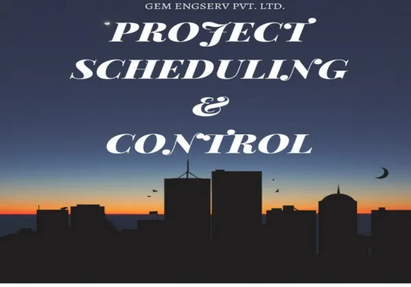 Project Scheduling and Control by Gem Engserv