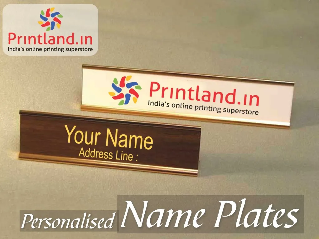 name plates