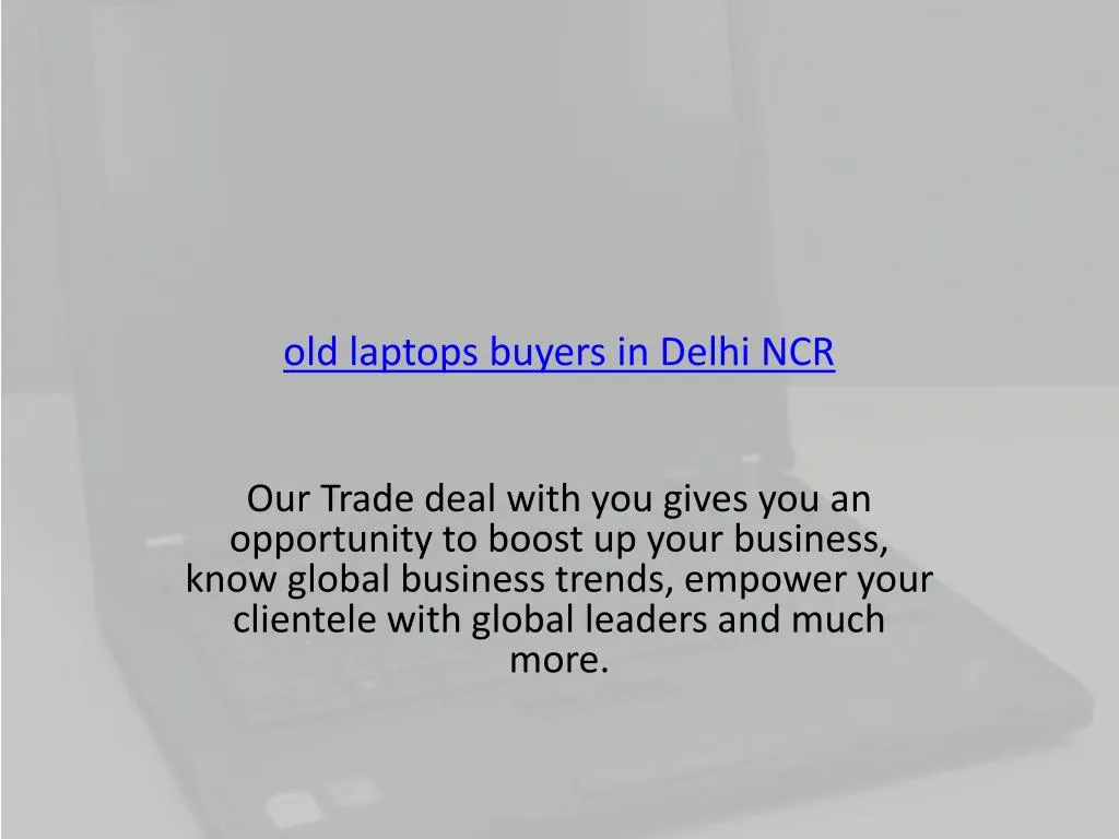 old laptops buyers in delhi ncr