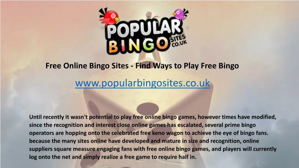 free online bingo sites find ways to play free