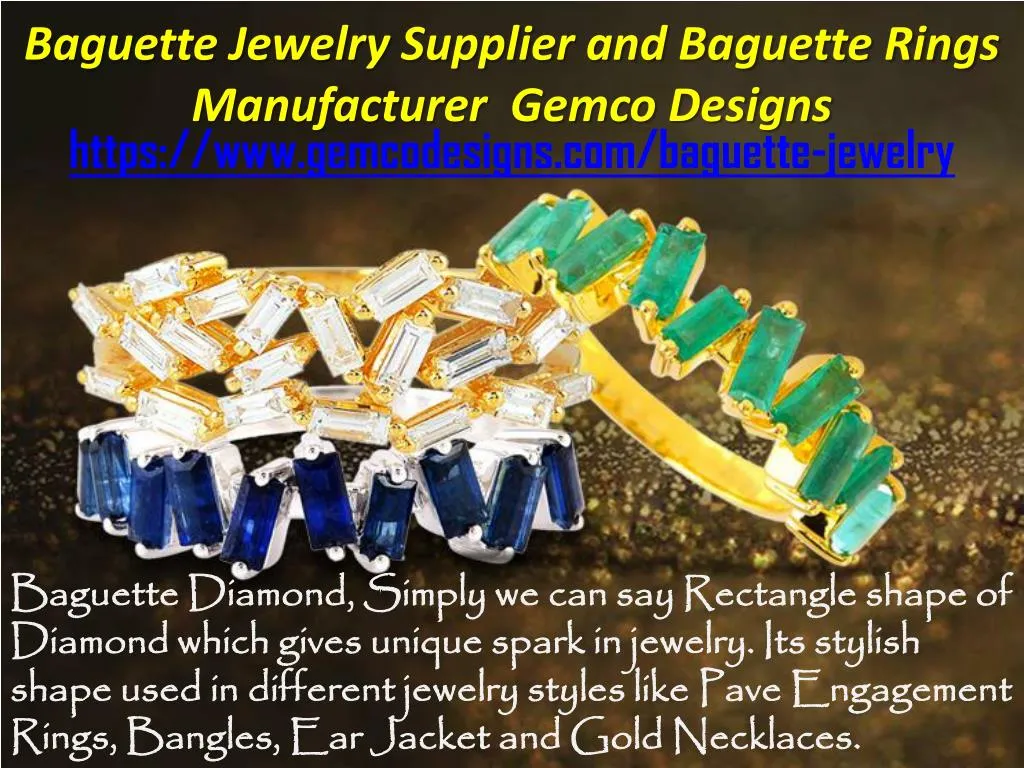 baguette jewelry supplier and baguette rings