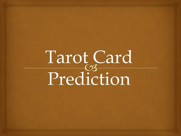 Free Online Tarot Card Prediction