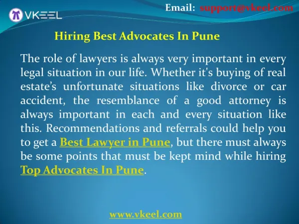 Best Advocates In Pune