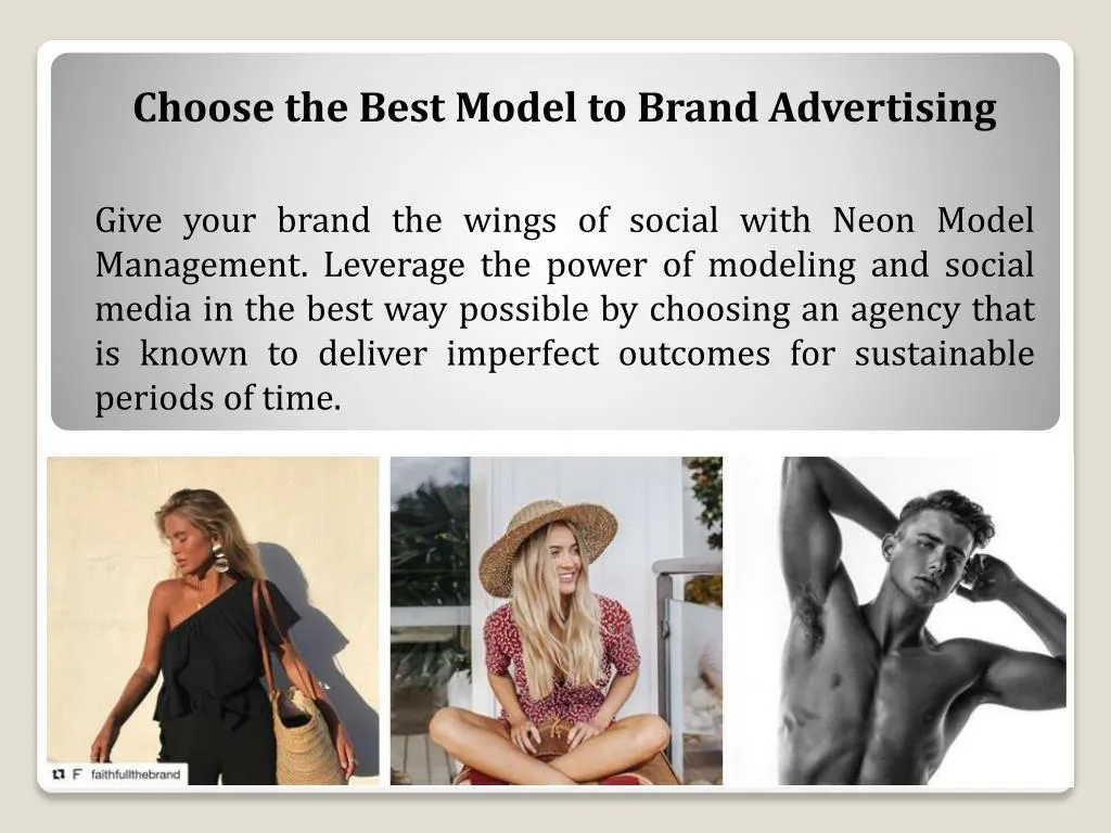 choose the best model to brand advertising