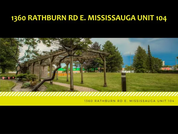 1360 Rathburn Rd E, Mississauga unit 104