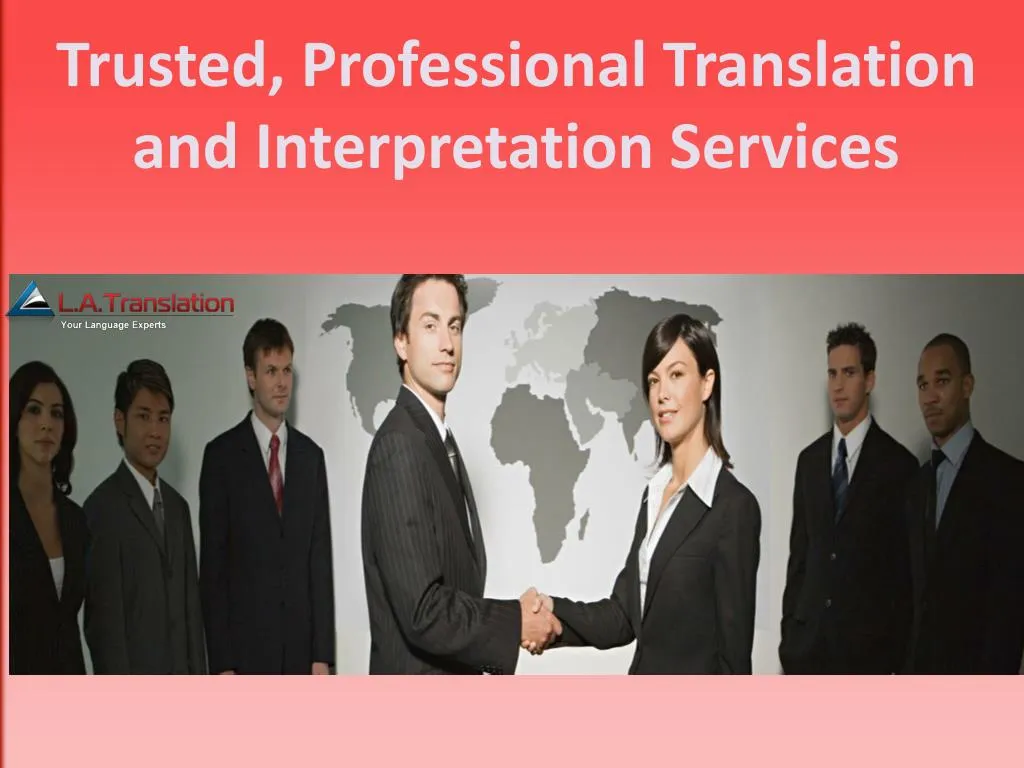 trusted professional translation
