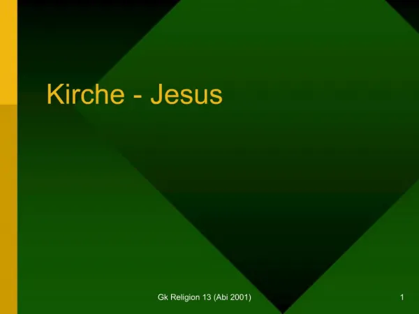 Kirche - Jesus