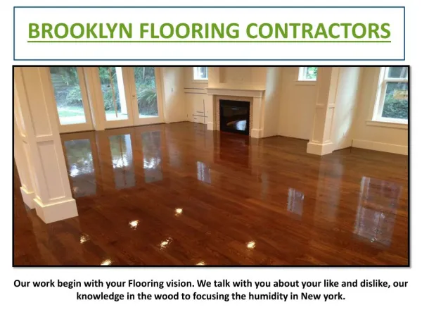 Brooklyn Flooring Contractors