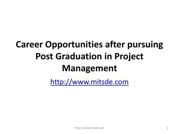 Career Opportunities after pursuing Distance or Correspondence MBA in Project Management