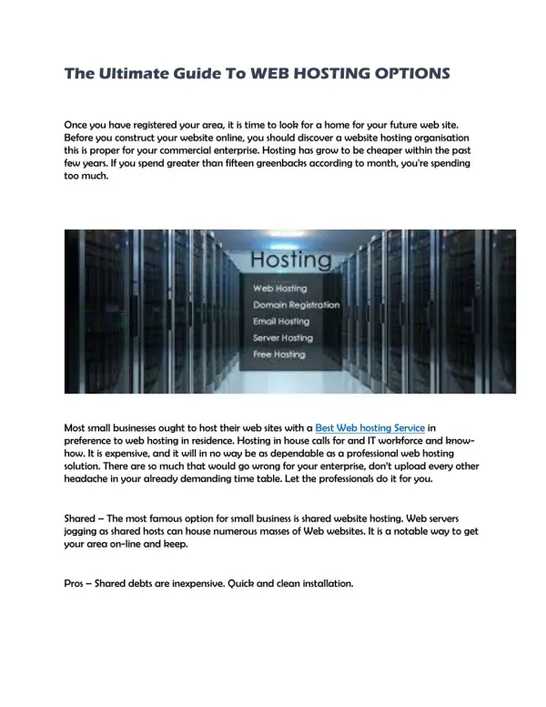 Best Web hosting Service