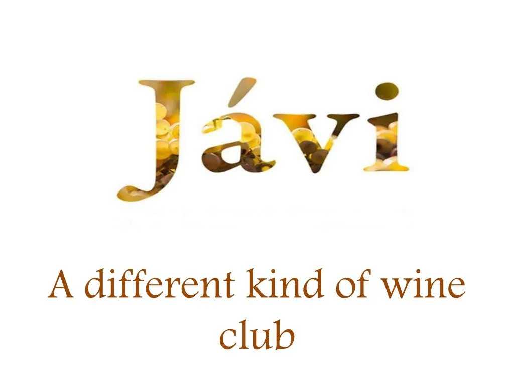 a different kind of wine club
