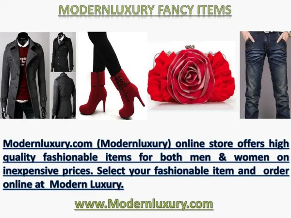 Modernluxury Best Offers on Fashion Items 353 3rd Avenue #280, NY