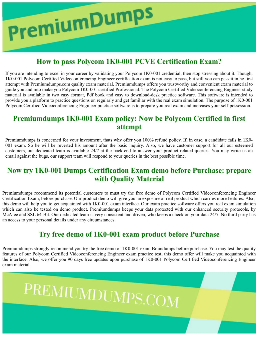 how to pass polycom 1k0 001 pcve certification