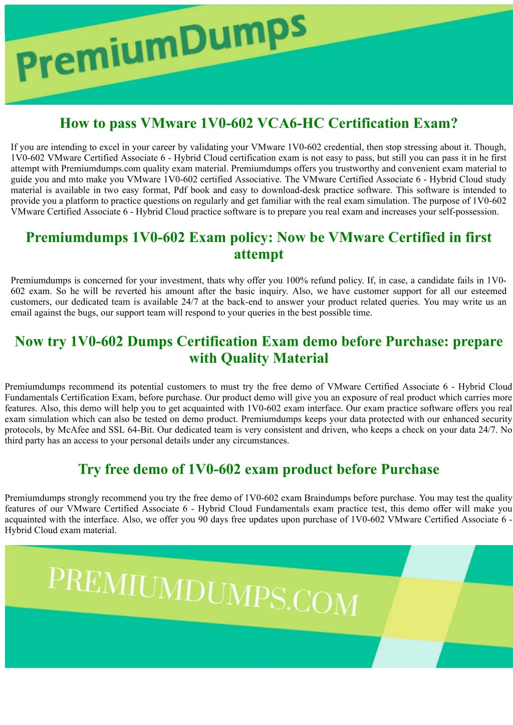 how to pass vmware 1v0 602 vca6 hc certification
