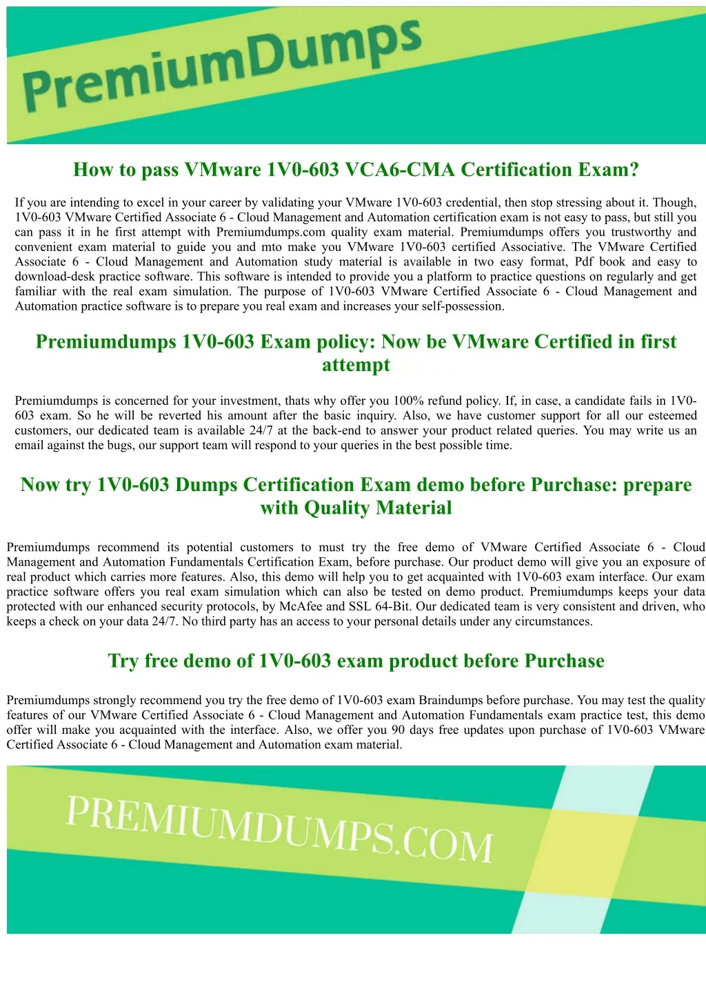 how to pass vmware 1v0 603 vca6 cma certification