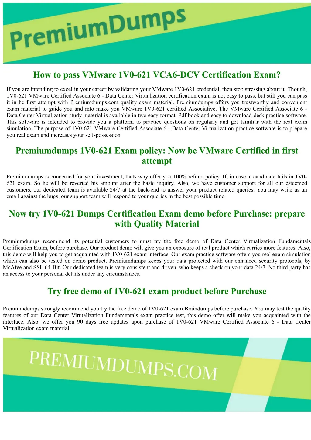 how to pass vmware 1v0 621 vca6 dcv certification