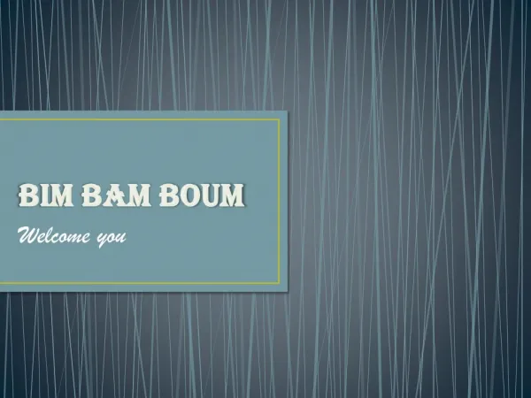 Bim Bam Boum is a Fun and educational game for children