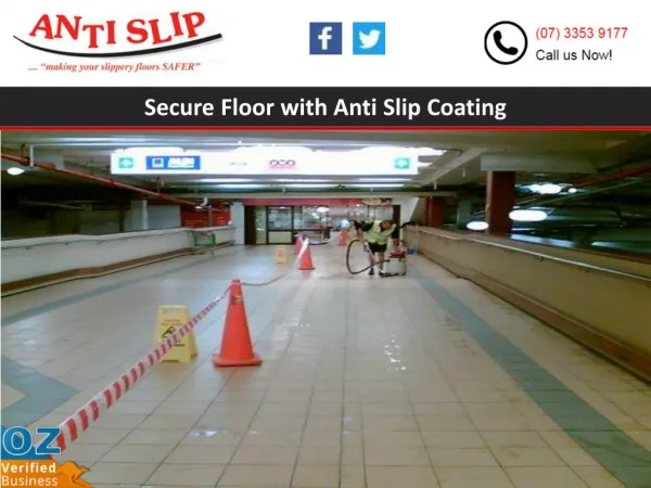 Secure Floor with Anti Slip Coating