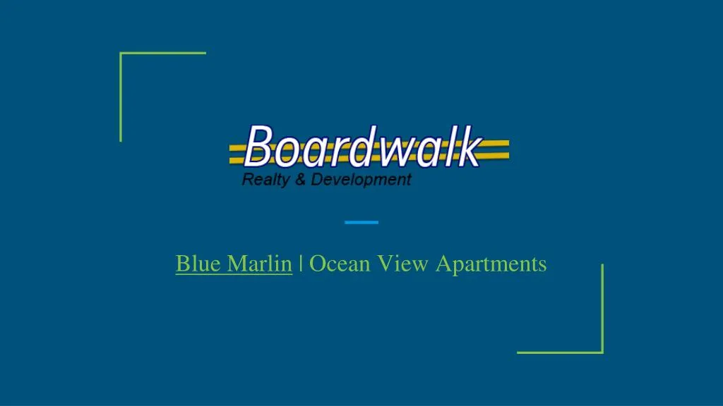 blue marlin ocean view apartments