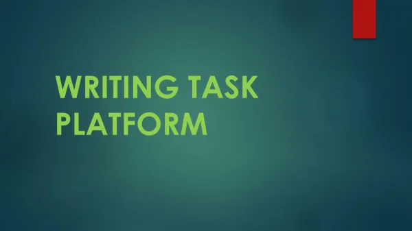 Writing Task Platform