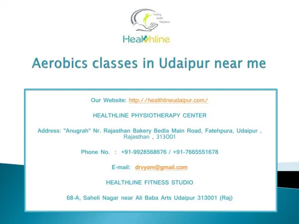 Aerobics classes in Udaipur near me