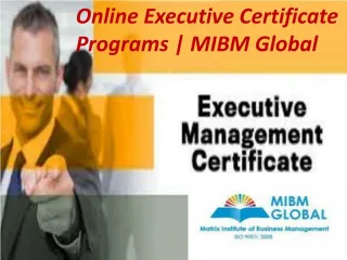 Online Executive Certificate Programs - slide 1