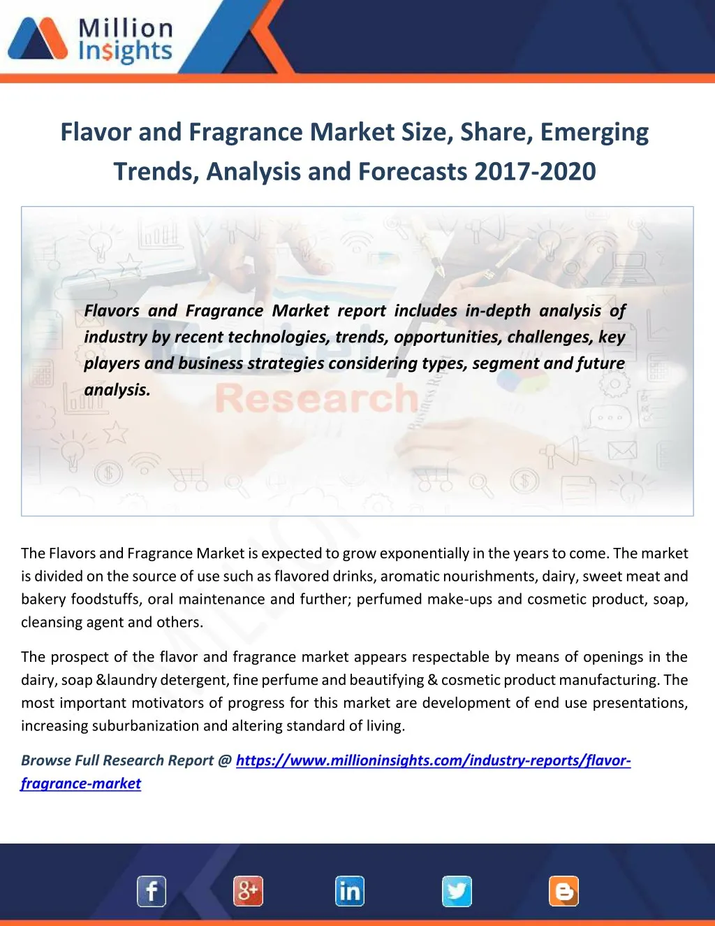 flavor and fragrance market size share emerging