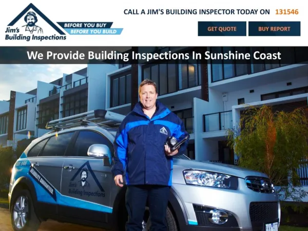 We Provide Building Inspections In Sunshine Coast
