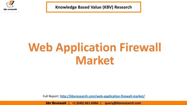 Global Web Application Firewall Market Analysis