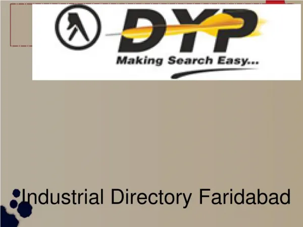 Industrial Directory Faridabad