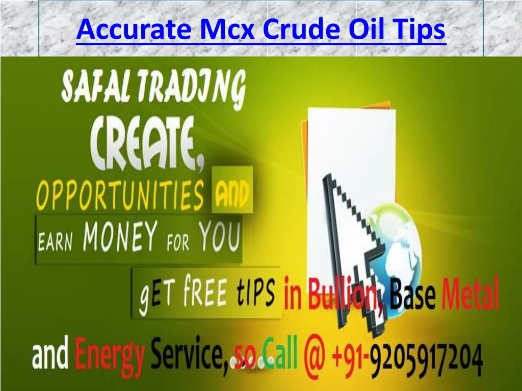 accurate mcx crude oil tips