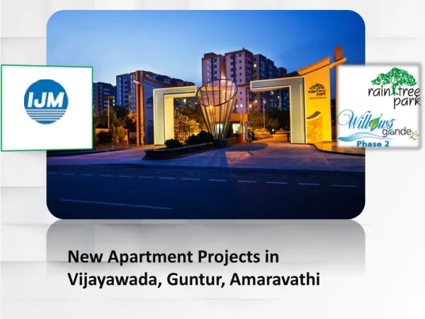 New Apartment Projects in Vijayawada, Guntur, Amaravathi