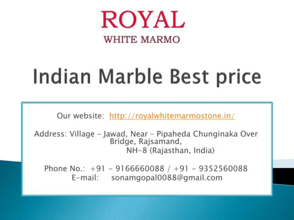 Indian Marble Best price