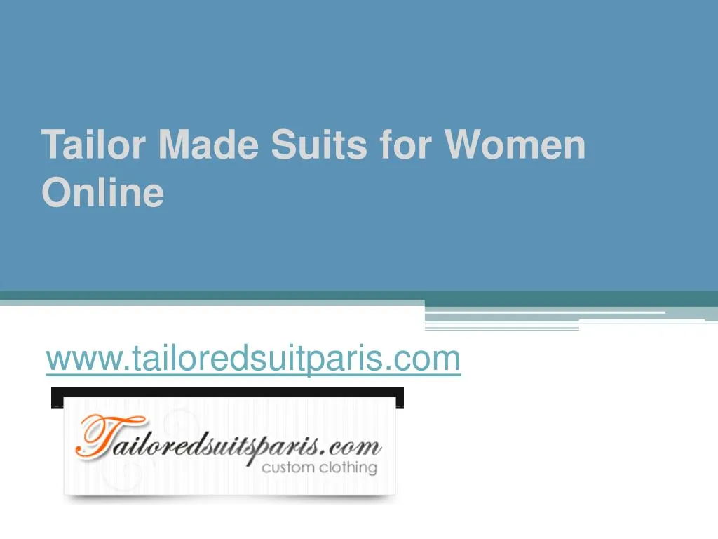 tailor made suits for women online