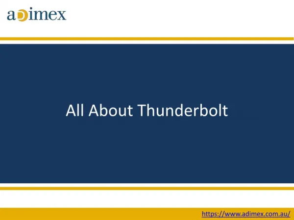 All About Thunderbolt