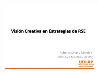 Visi n Creativa en Estrategias de RSE - slide 1