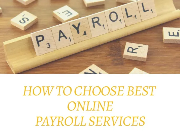 Tips to Choose Best Online Payroll Services