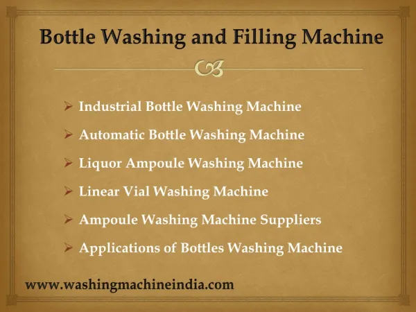 Bottle Washing Machine Manufacturer in India