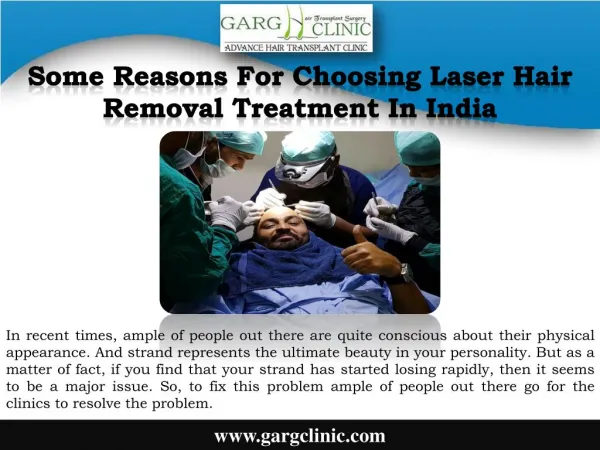 Some Reasons For Choosing Laser Hair Removal Treatment In India
