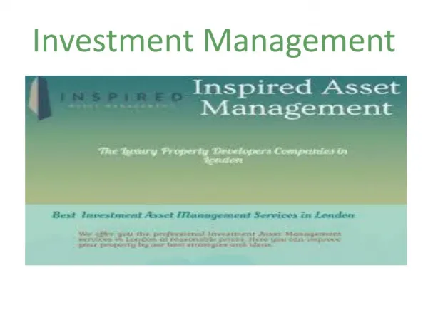 Investment Management London